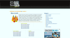 Desktop Screenshot of culturagenerala.einformativ.ro