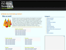 Tablet Screenshot of culturagenerala.einformativ.ro